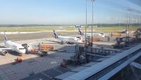 Der Hamburger Flughafen.